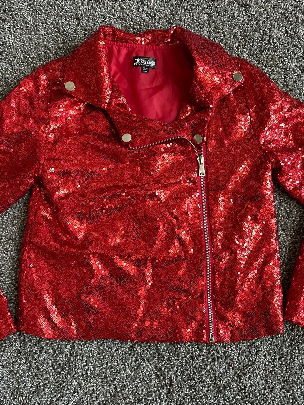 Nickelodeon Red Sequin Moto Jacket for Kids